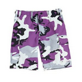 Camouflage B.D.U. Shorts - Ultraviolet Camo